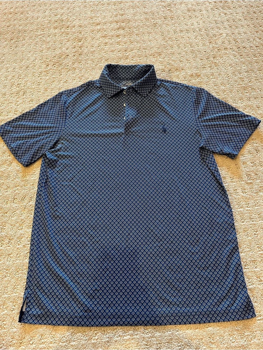 Polo by Ralph Lauren Blue Patterned Short-Sleeve Polo